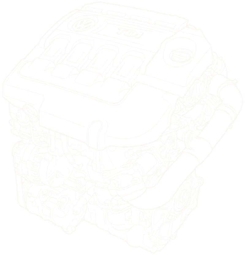 Zeichnung des Motors Volkswagen EA288